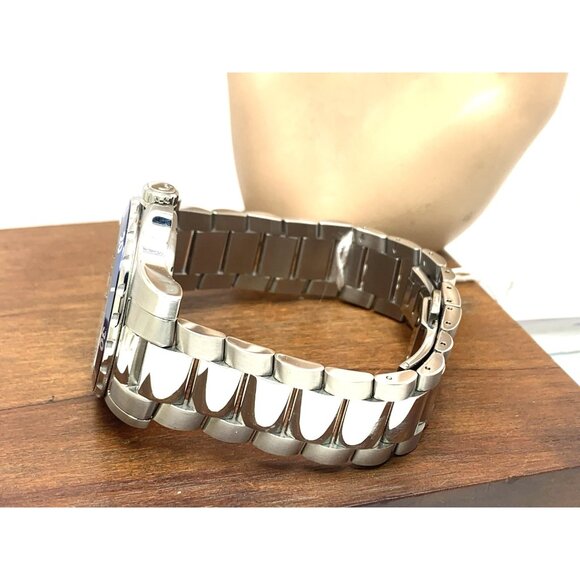 Movado Men's Watch 2600137 Series 800 Swiss Quartz Blue Dial Silver Steel 40mm - Picture 10 of 15